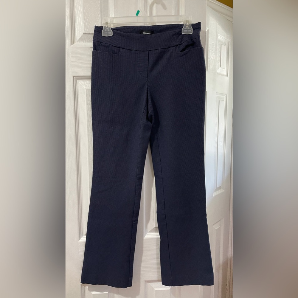 2/$15 Navy Blue Pull on Pants Size 8P